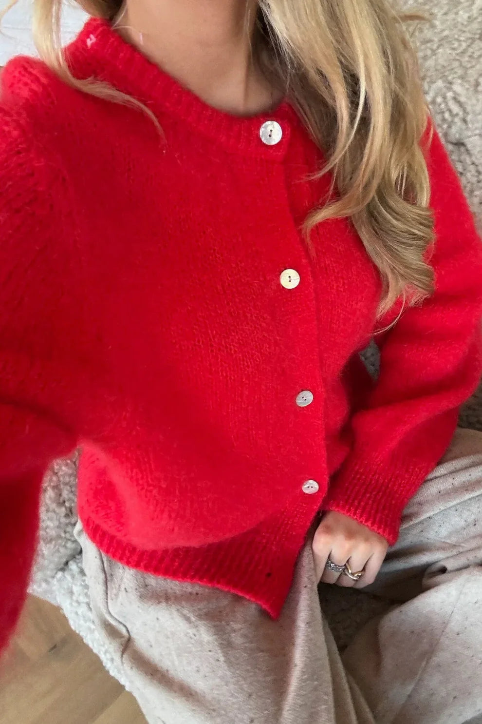 Leya - Strickjacke mit Knöpfen