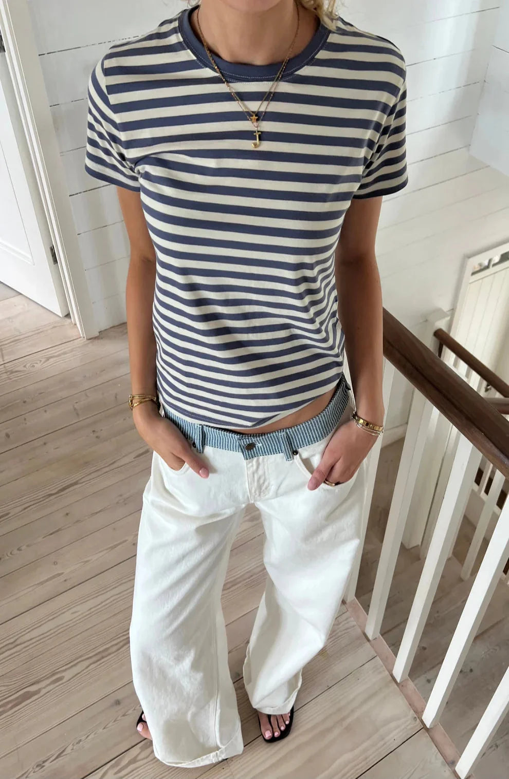 Leya - T-Shirt Marine