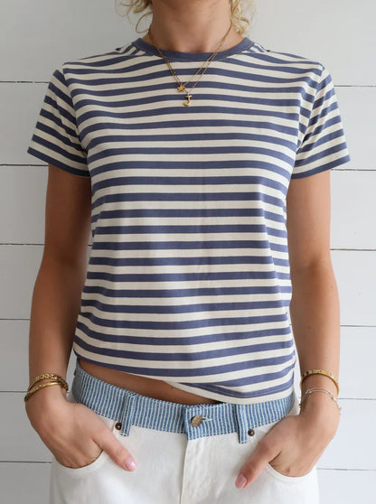 Leya - T-Shirt Marine