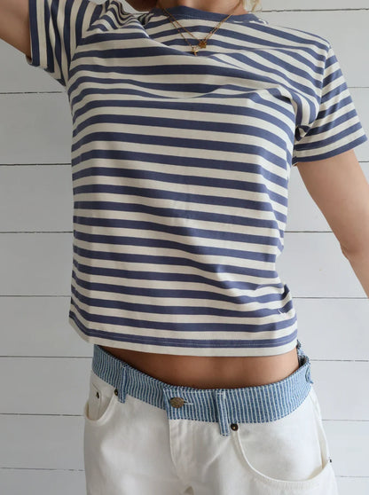 Leya - T-Shirt Marine